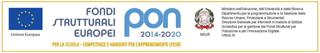 Logo dei fondi strutturali Europei PON